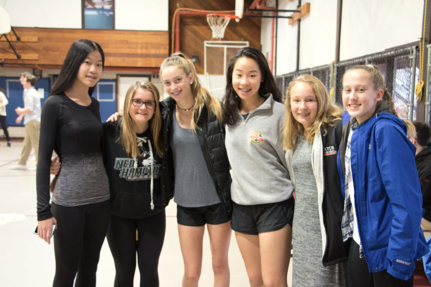 Alumni gather for volleyball game