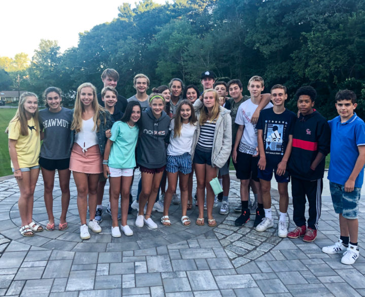 Alumni at a meet up event